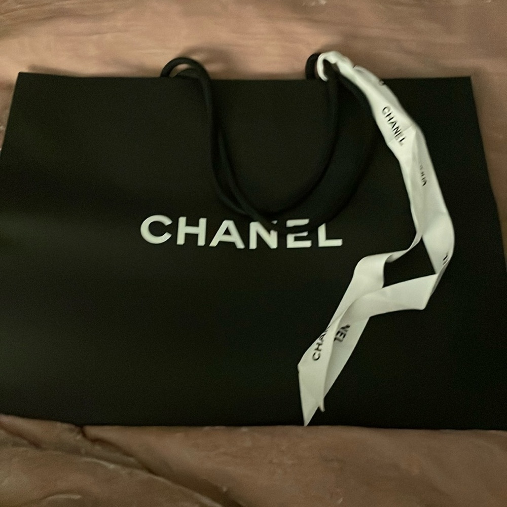 Chanel paper shopping bag